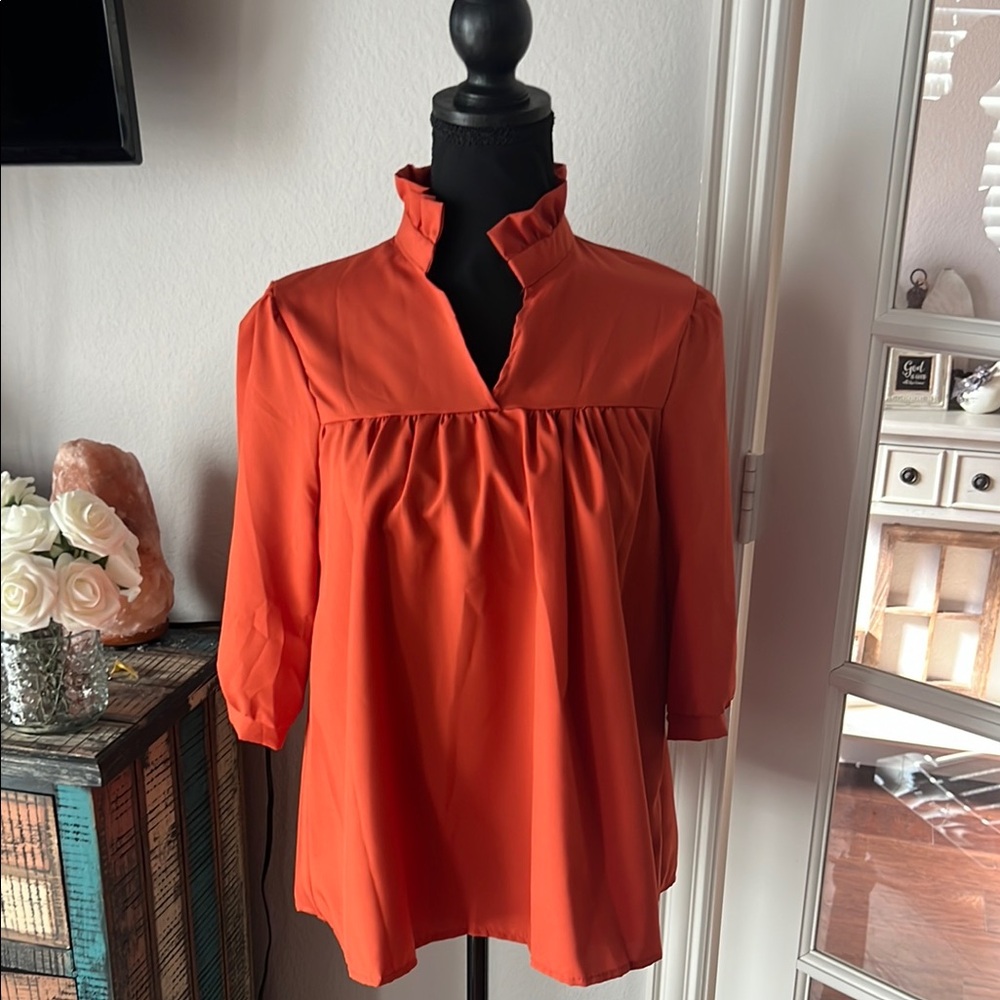 Women's Orange Blouse